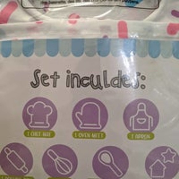 New Junior chef set Baking 8 PCs set for little helper pink girl - Picture 5 of 5